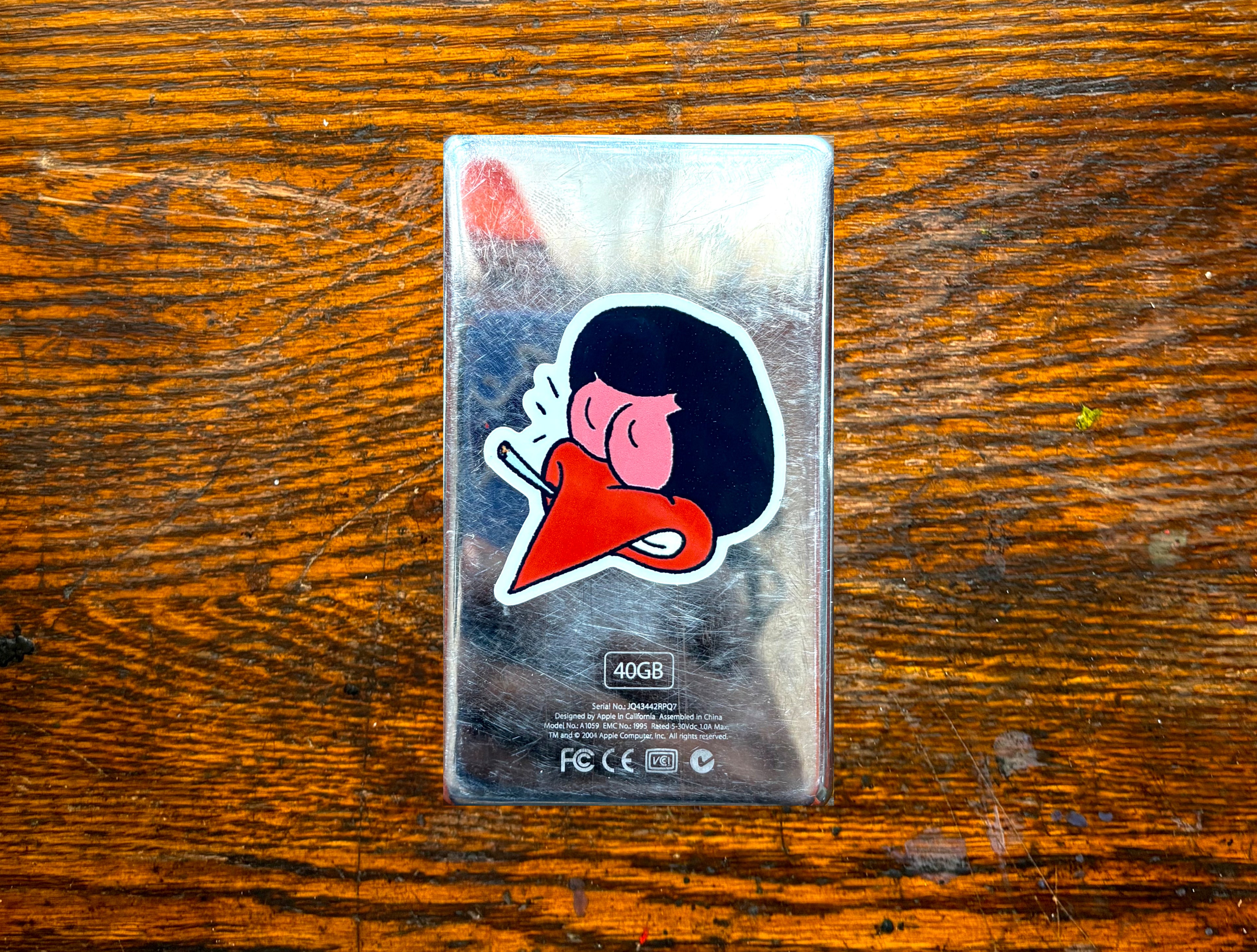 Brick Bird Red Eye Sticker